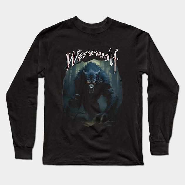 Werewolf Long Sleeve T-Shirt by MckinleyArt